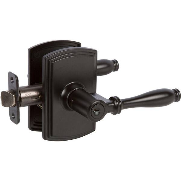 DELANEY HARDWARE Italian Collection Sorado Black Keyed Entry Door Lever360104 The Home Depot