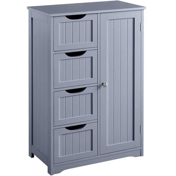 Cubilan 22 in. W x 12 in. D x 32.5 in. H Gray Linen Cabinet Bathroom ...