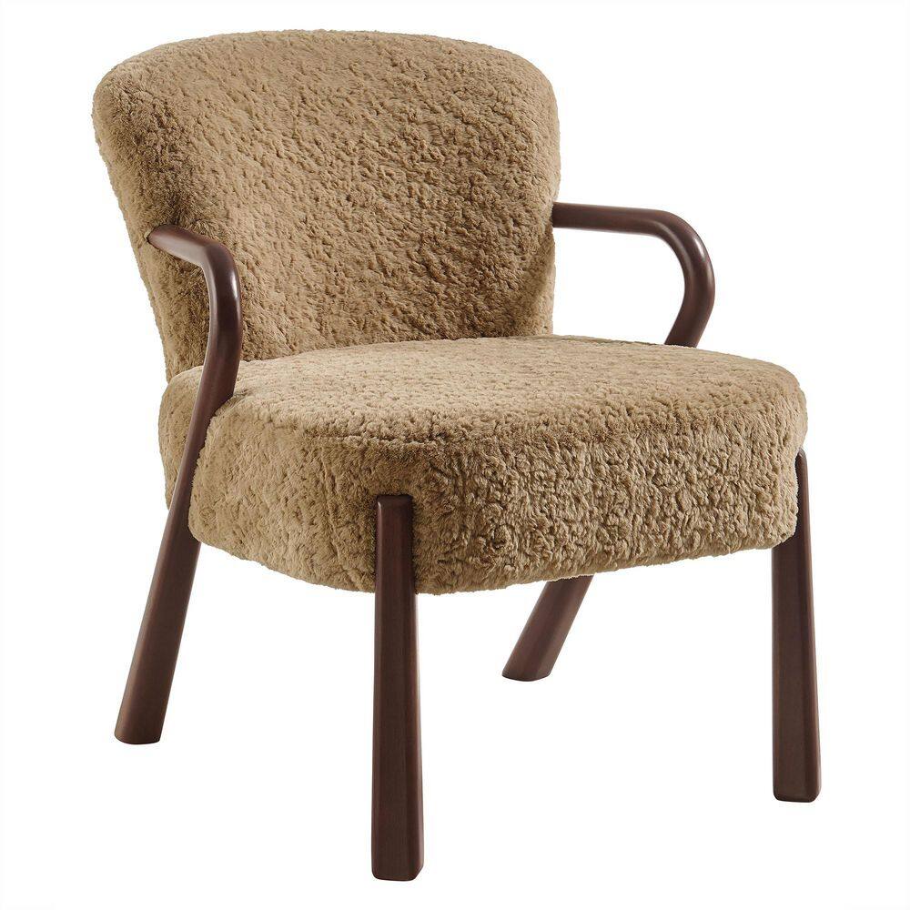 Arden Faux Shearling Accent Armchair in Sand price history on PriceWatchPro