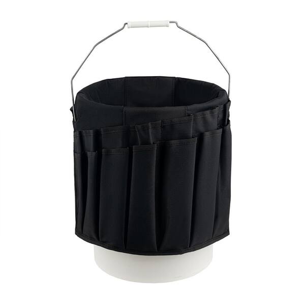BUCKET BOSS Wrench Boss 5 Gal. Bucket Tool Organizer with 36 Pockets for Wrench Sets and Open Center Bulk Storage in Black BUCKET BOSS Wrench Boss 5 Gal. Bucket Tool Organizer with 36 Pockets for Wrench Sets and Open Center Bulk Storage in Black