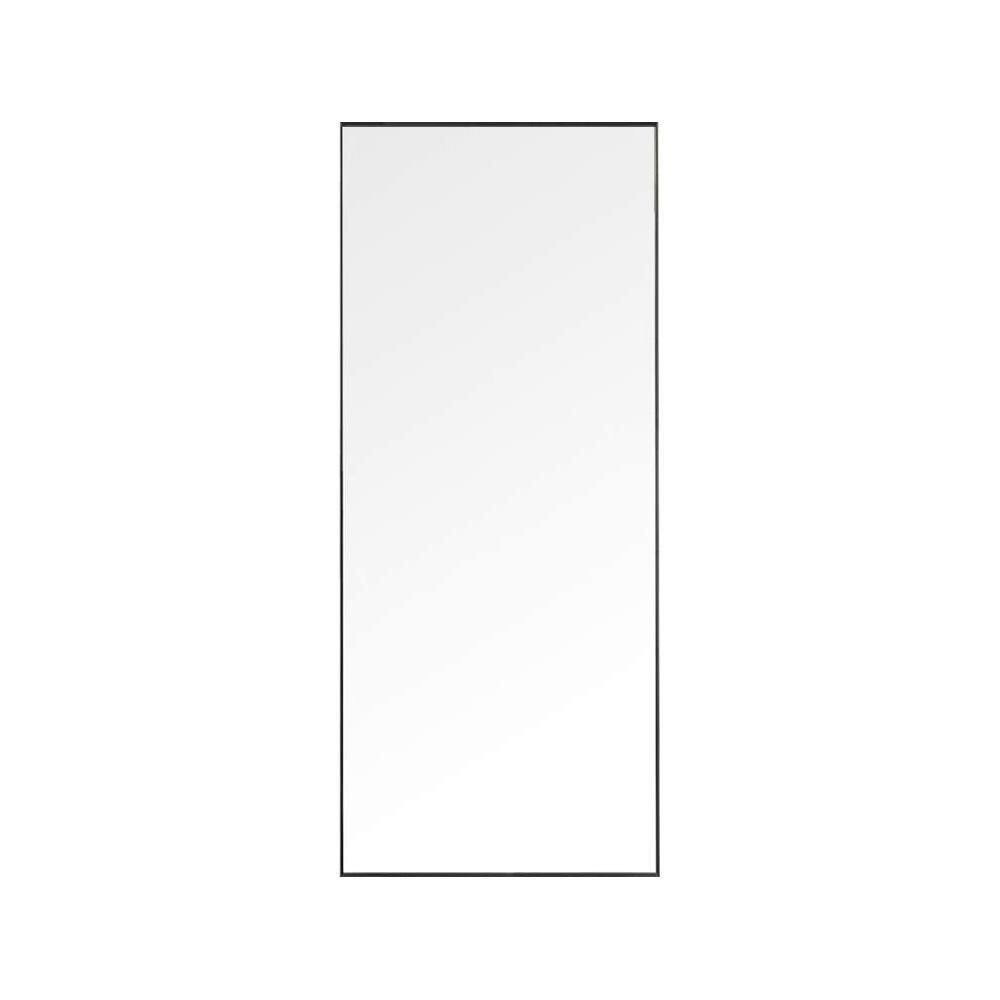 16 in. W x 59 in. H Modern Rectangular Black Metal Framed Full Length