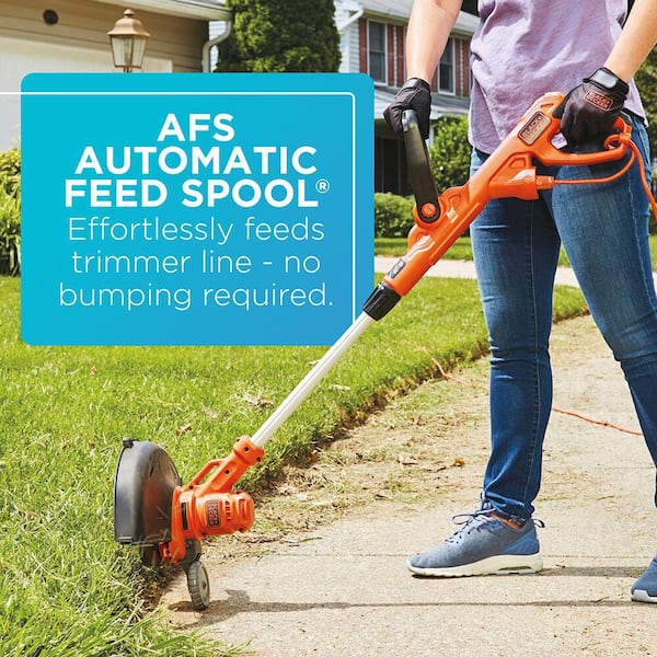 BLACK+DECKER 15 in. 10 AMP Corded Electric Walk Behind Push Lawn Mower and 14 in. 6.5 Amp Corded 2-In-1 String Trimmer & Lawn Edger