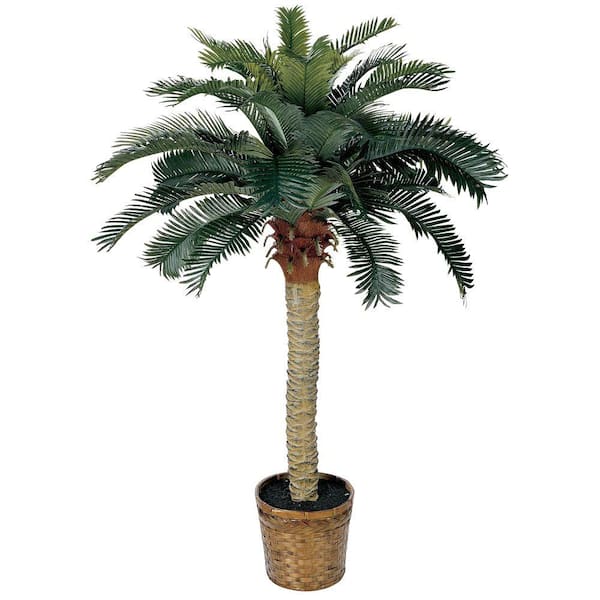 Nearly Natural 4 ft. Artificial Sago Palm Silk Tree