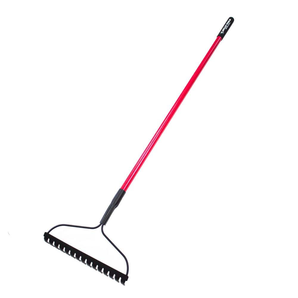 16 in. Steel Head Bow Rake with Fiberglass Handle