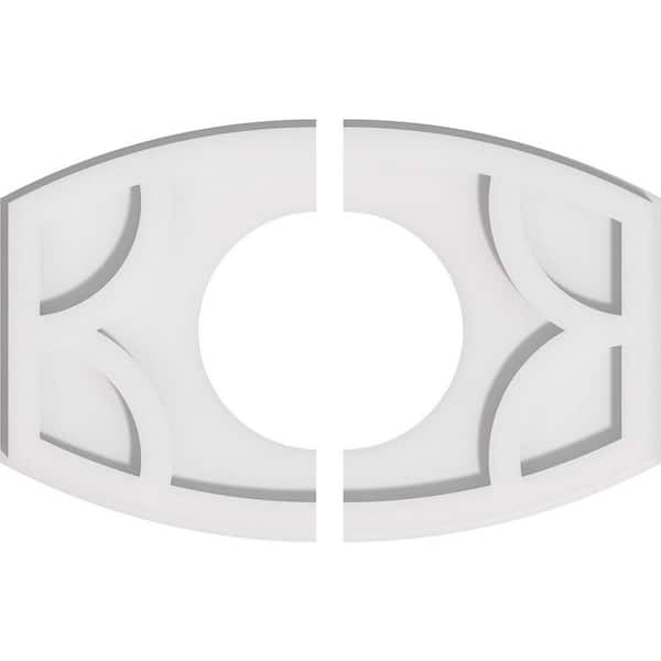 Ekena Millwork 1 in. x 16 in. x 10.625 in PVC Medallion Moulding