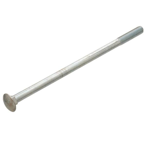 3/8 in. x 10 in. Zinc Carriage Bolt (10-Pack)