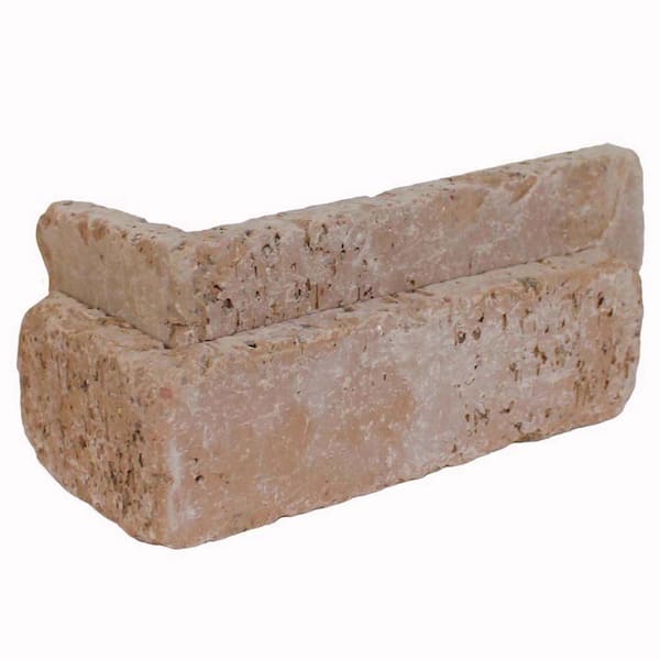 7.625 in. x 3.625 in. x 2.25 in. x 0.5 in. Artisan Paintable Thin Brick Corners (Box of 25-Bricks)