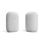 Nest Audio - Smart Speaker with Google Assistant in Chalk (2-Pack)
