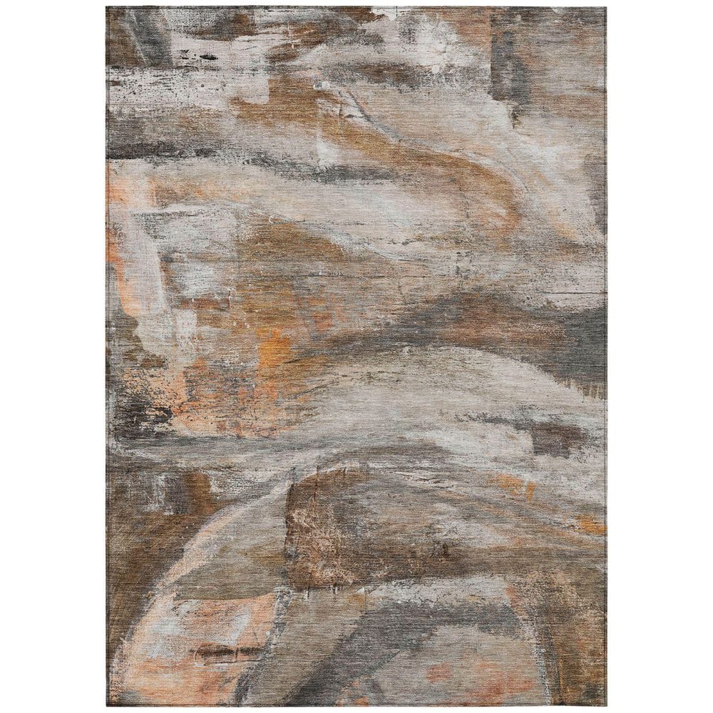 Chantille Machine Washable Indoor/Outdoor Abstract ACN2039 Brown 9 ft. x 12 ft. Area Rug price history on PriceWatchPro