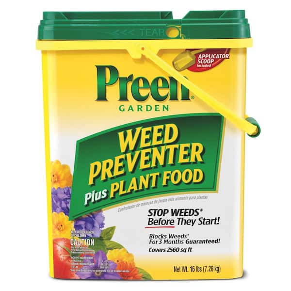 Preen 16 lbs. Granular Ready-to-Use Garden Weed Preventer Plus Plant Food