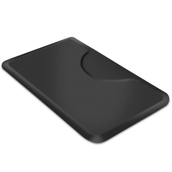 Pack of 2 Black 36 in. x 60 in. x 1/2 in. Rectangular Anti-Fatigue Mats