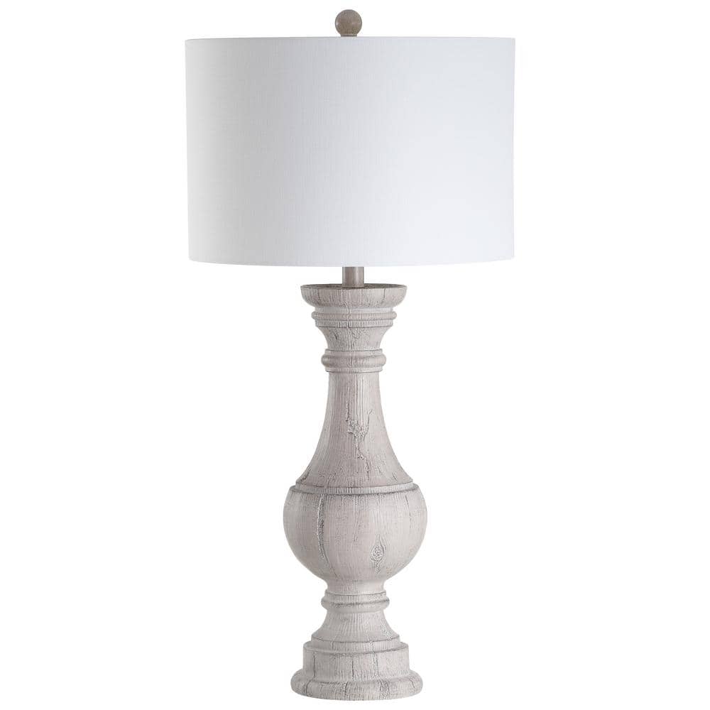 Savion 31.25" White Wash Polyresin Table Lamp Set