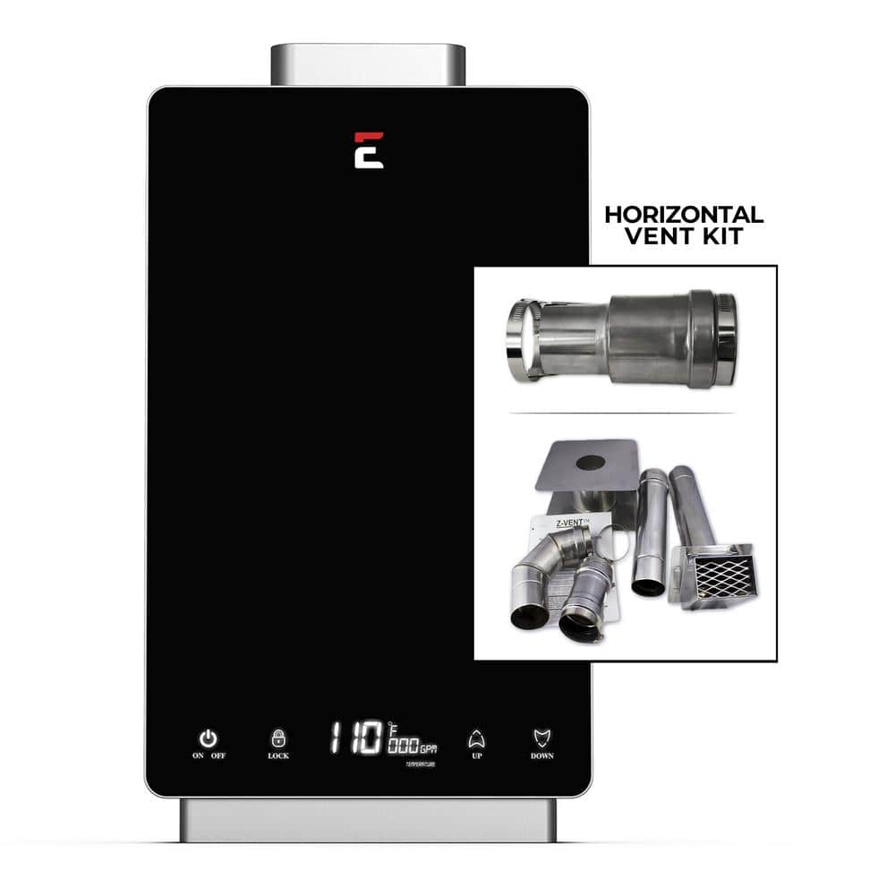 Eccotemp i12 4.0 GPM WholeHome 80,000 BTU Liquid Propane Indoor Tankless Water Heater Horizontal Bundle -  i12-LPHB