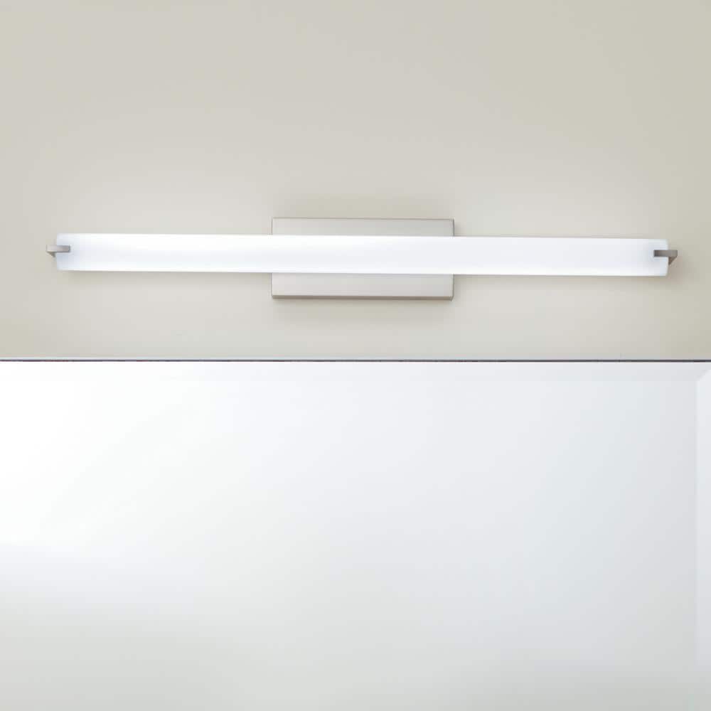Independence 37.25 in. Brushed Nickel Integrated LED Transitional Linear Bathroom Vanity Light Bar price history on PriceWatchPro