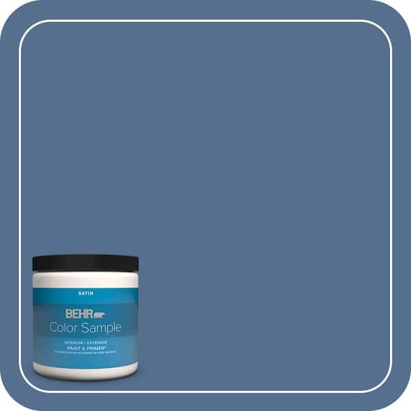 BEHR PREMIUM PLUS 8 oz. #PPF-47 Porch Song Satin Enamel Interior/Exterior Paint & Primer Color Sample