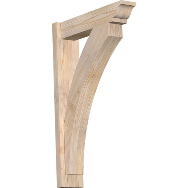 Ekena Millwork 6 in. x 34 in. x 22 in. Douglas Fir Thorton Traditional Smooth Outlooker