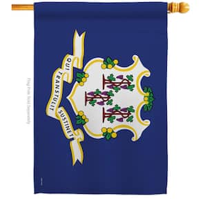 2.5 ft. x 4 ft. Polyester Connecticut States 2-Sided House Flag Regional Decorative Horizontal Flags