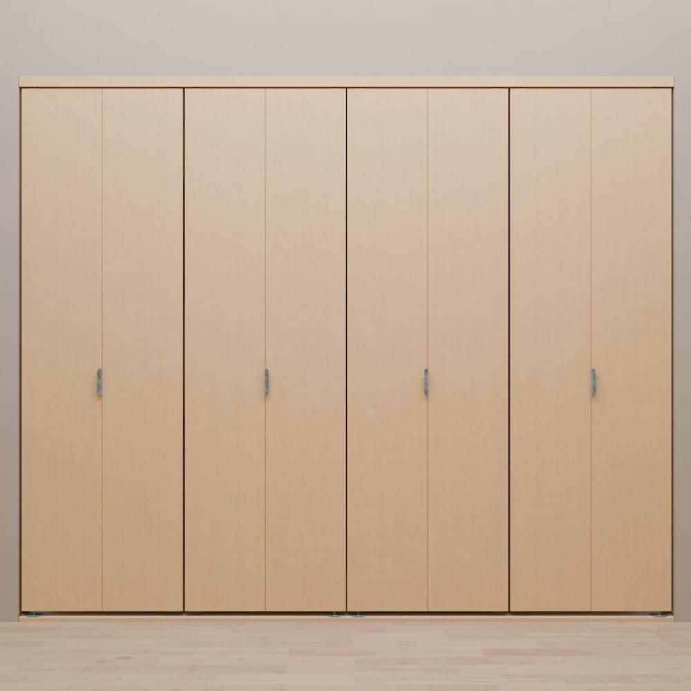 120 in. x 84 in. Smooth Flush Stain Grade Maple Solid Core MDF Interior Closet Bi-Fold Door with Matching Trim