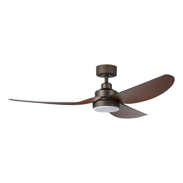 Arlington 56 in. Indoor Bronze Ceiling Fan with Warm White Integrated LED