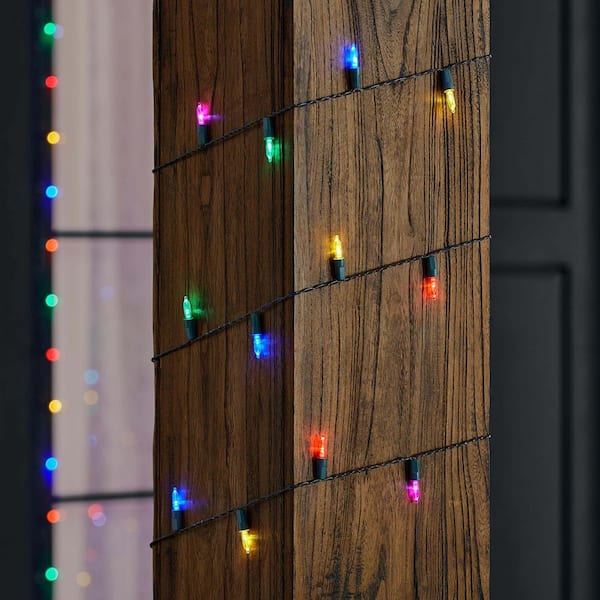 50 Count Multi Colored Mini LED Lights with Timer - Battery Operated