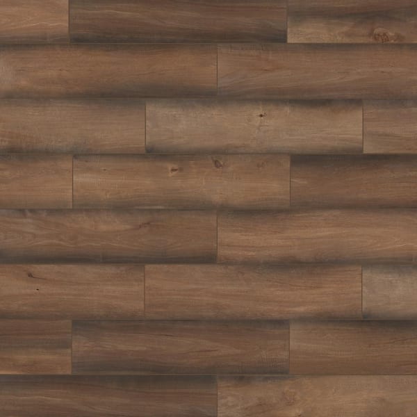 Napa Valley Brown 6 in. x 24 in. Matte Porcelain Floor and Wall Tile Sample (0.93 sq. ft./Piece)