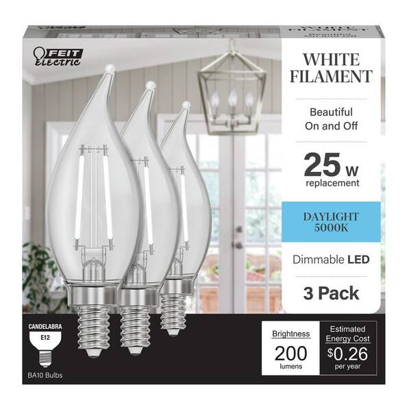 25 watt candelabra base bulbs discount