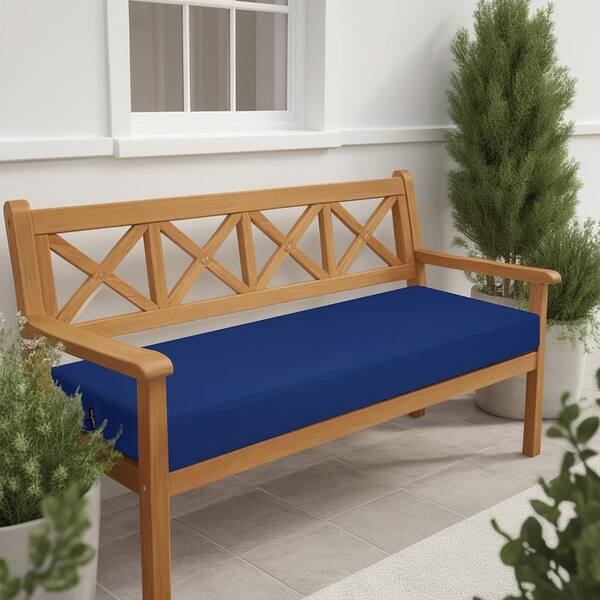 Angel Sar 42 x 18 Outdoor Bench Cushion with Ties