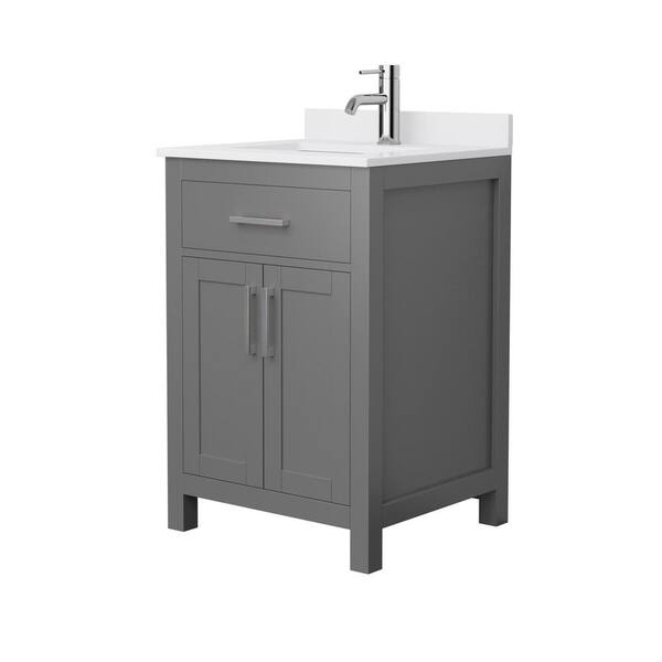 Wyndham Collection Beckett 24 in. W x 22 in. D x 35 in . H Single Bath ...