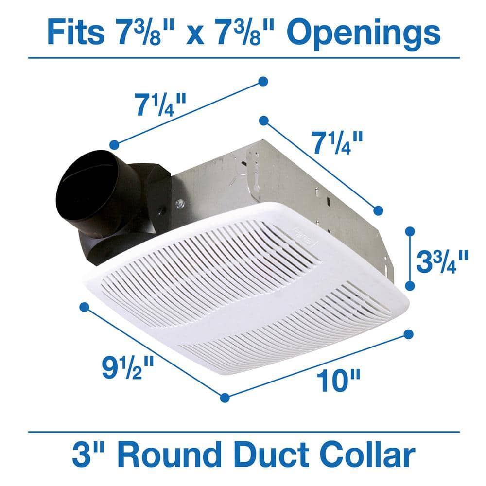 Air King White Metal Ceiling Mount Exhaust Fan