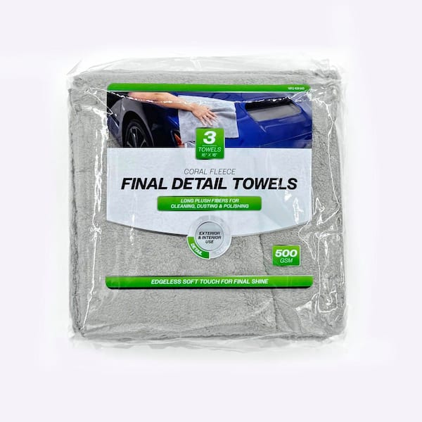 Coral Fleece Final Detail Towels 3PK