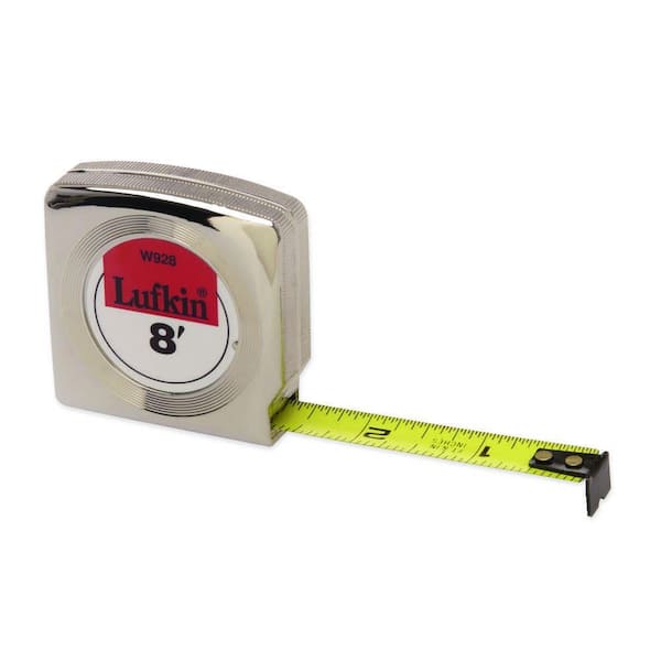 Manie Praten tegen rekken Lufkin 8 ft. Power Return Tape Measure W928 - The Home Depot