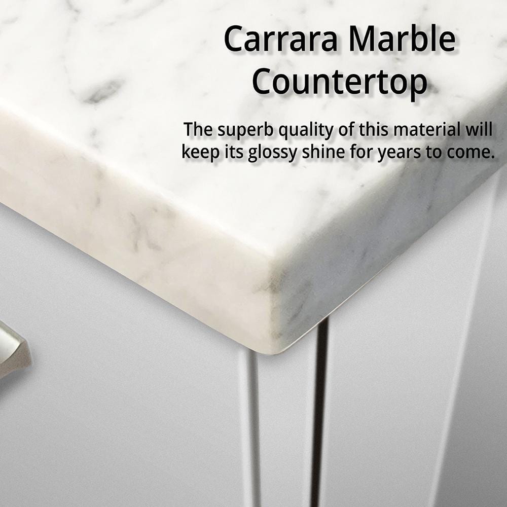 Geneva 30'' Glossy White Wall-Mounted Vanity Cabinet