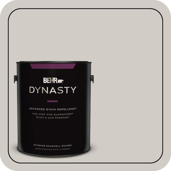 BEHR DYNASTY 1 gal. Home Decorators Collection #HDC-NT-20 Cotton Grey Eggshell Enamel Interior Stain-Blocking Paint & Primer