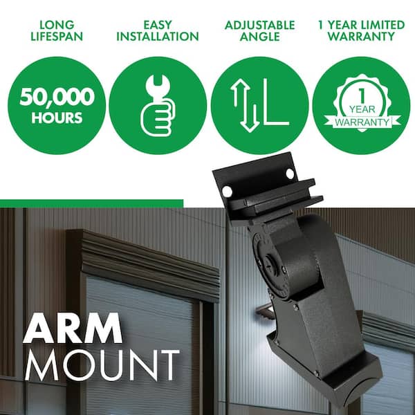 6 in. Arm Mount for Round and Square Canless Area Lighting