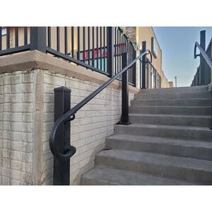 Secondary Handrail 90-Degree Elbow Black