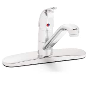 Commander Single-Handle Standard Kitchen Faucet in Polished Chrome
