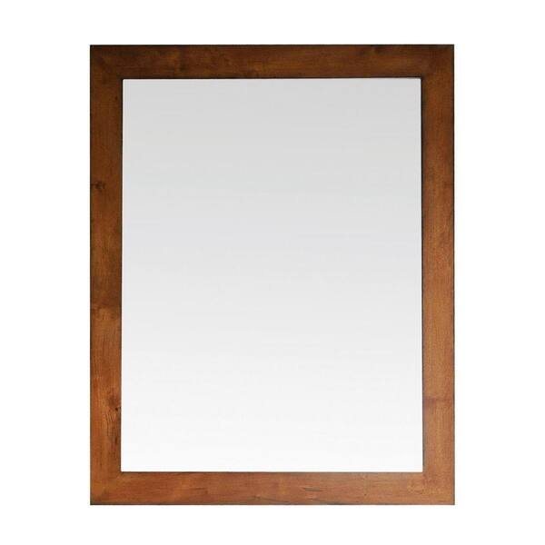 Avanity Legacy 36 in. x 30 in. Beveled Edge Mirror in Golden Burl