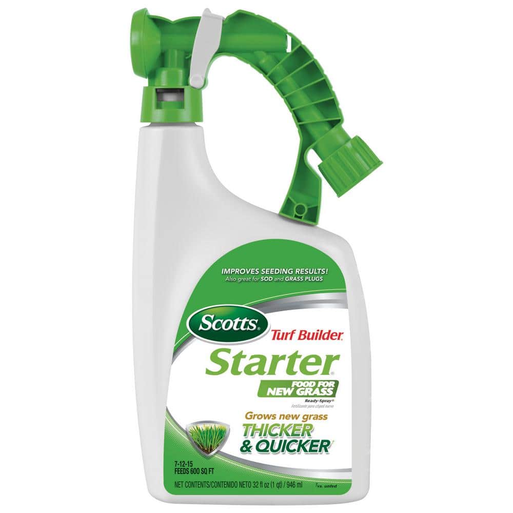 Scotts 32 oz. Ready to Spray Turf Builder Starter Food for New Grass 23100  - The Home Depot