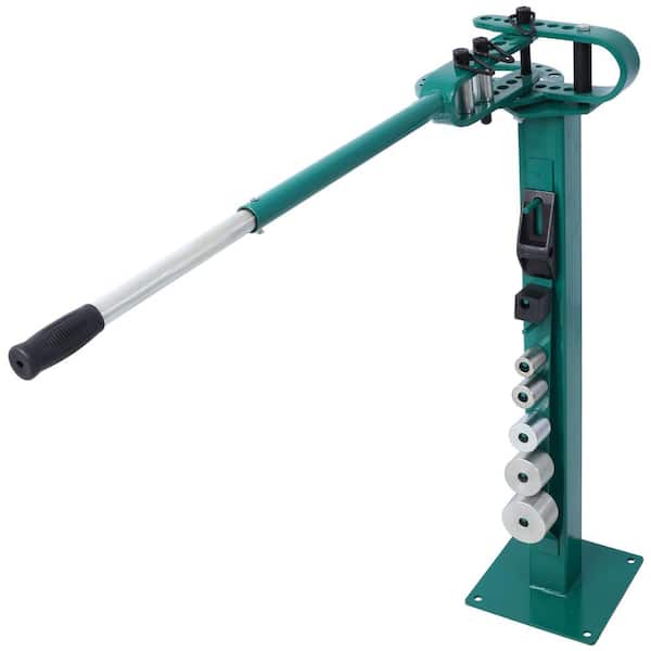 WRIGHTMASTER 7 Dies Versatile Compact Metal Tubing Bender Pedestal Floor Compact Bender with 44 in. Handle