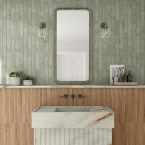 Artcrafted Aloe 3 in. x 12 in. Glazed Ceramic Wall Tile (10.12 sq. ft./case)