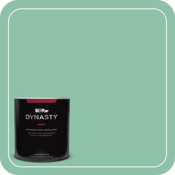 BEHR DYNASTY 1 qt. Home Decorators Collection #HDC-WR14-8 Spearmint Frosting Matte Interior Stain-Blocking Paint & Primer