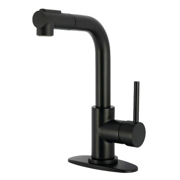 KOHLER Crue Single-Handle Bar Faucet in Matte Black K-22975-BL