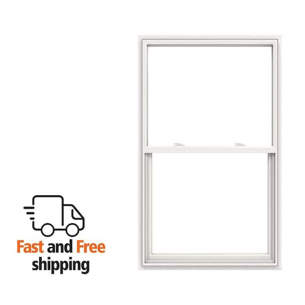 V-2500 36 in. x 60 in. White Vinyl Nailfin Single Hung Tilt Window with Low E, Argon, Screen, and No Grids