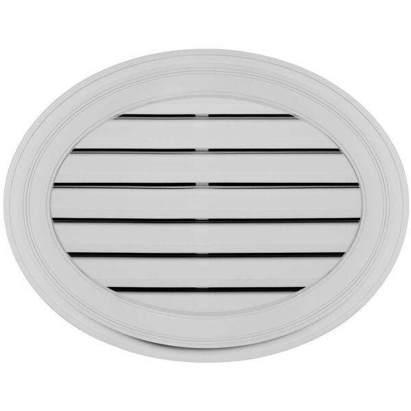 Builders Edge 27 in. x 21 in. Horizontal Gable Vent #030 Paintable