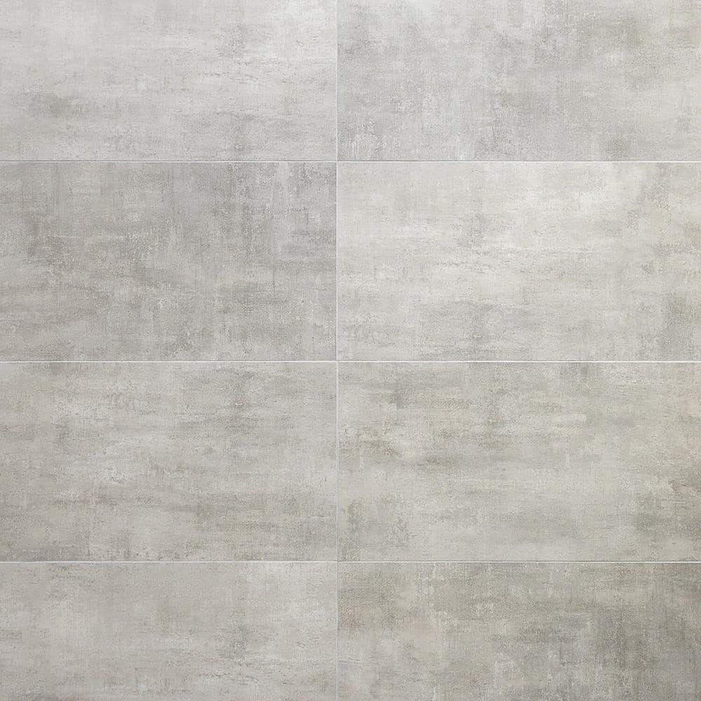 Large Format Gray Matte Porcelain Indoor/Outdoor Tile