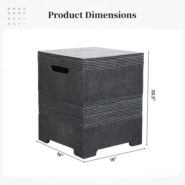 Outdoor Drak Gray Magnesium Oxide Propane Tank Cover