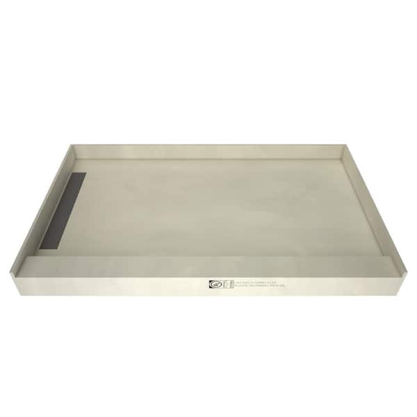 Tile Redi WonderFall Trench 32 in. x 60 in. Single Threshold Shower Base with Left Drain and Tileable Trench Grate