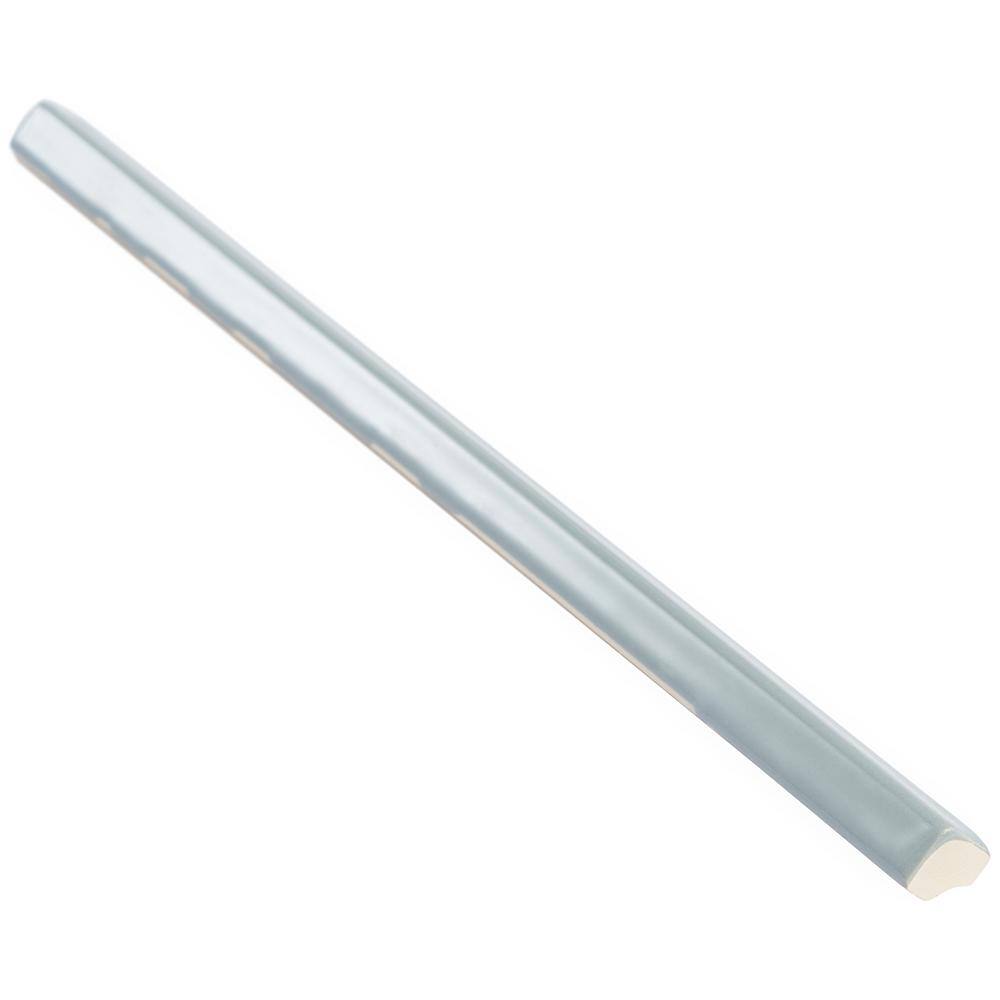 Thames 10" Light Gray Ceramic Quarter Round Tile Trim
