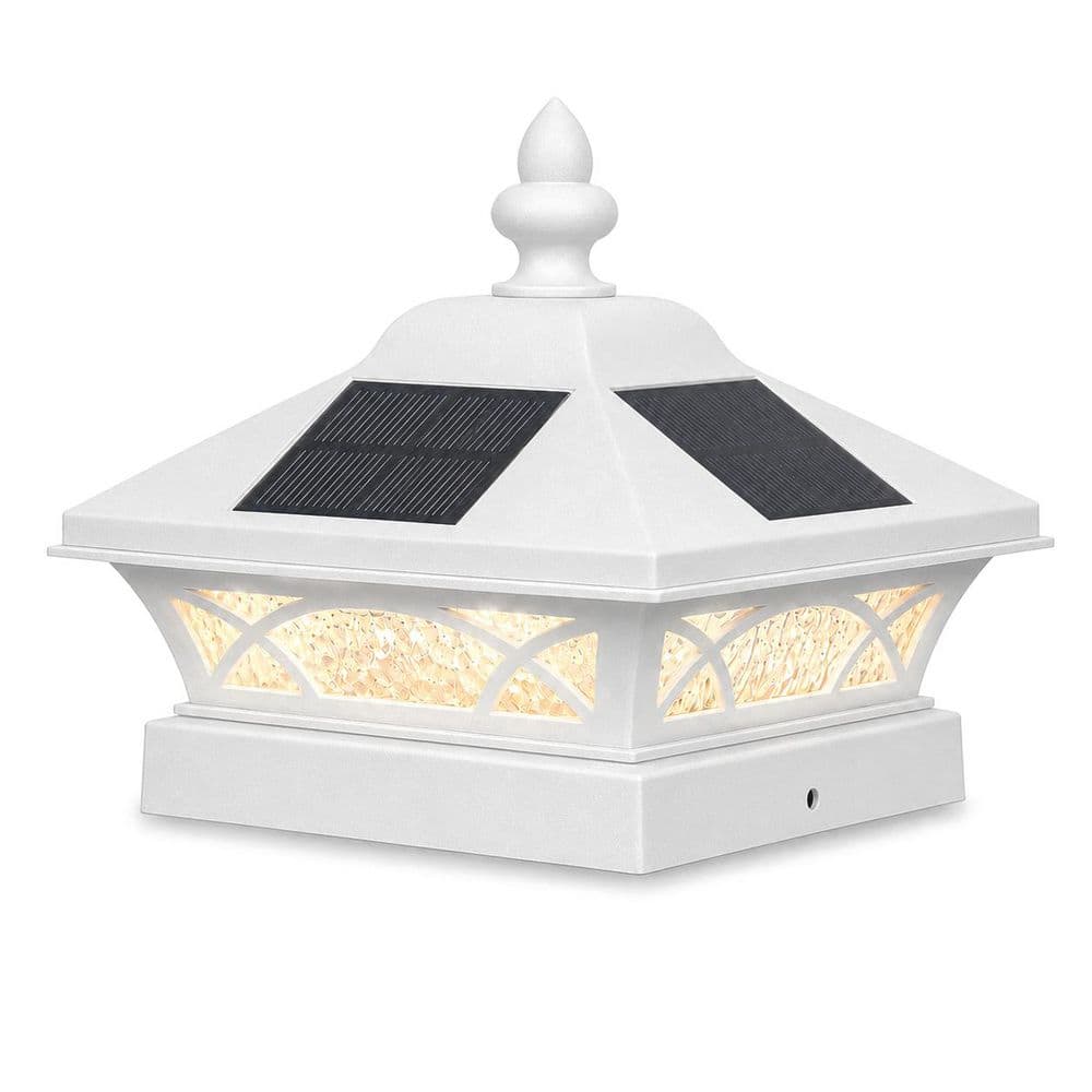"Coventry Fits 3.5""x3.5"", 4""x4"", 4.25""x4.25"", 4.5""x4.5"" White Aluminum Solar Post Cap" price history on PriceWatchPro