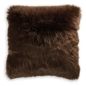 Bellethrone Brown Solid Polyester 20 in. L x 20 in. W Pillow